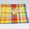 Dessous de plat épicé - Madras Jaune - Artisanat - Martinique - Baba Figue Créations