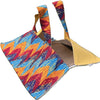 Porte tarte Plume Rouge-Jaune - Baba Figue Créations - - Artisanat - Fait-main- Art de la Table - Martinique